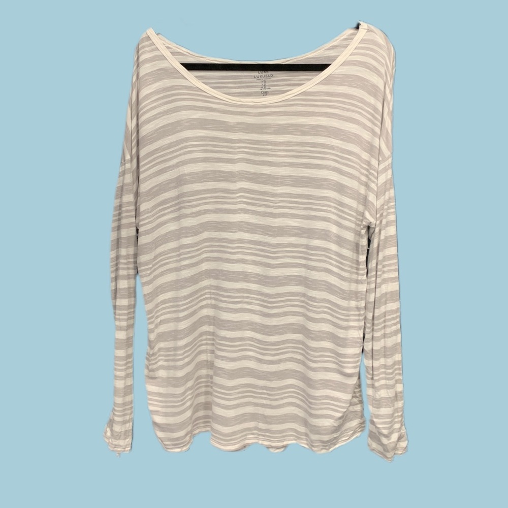 Luxe Burnout Striped Top